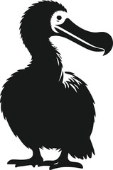 Dodo bird vector drawing animal silhouette