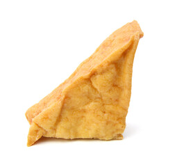 Closeup tofu isolated on white background 