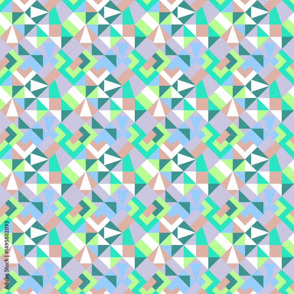 Poster abstract seamless colorful mosaic pattern background design