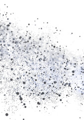 Grey particles on white background.  Perfect for design and tech concepts.