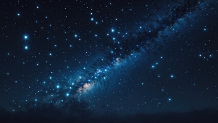 Obraz premium Starry celestial backdrop. Dark intergalactic void.