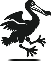 Dodo bird vector drawing animal silhouette © MostAklima