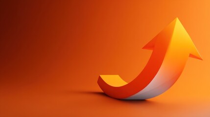 Upward Trending Arrow: Symbol of Growth and Success