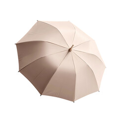 Elegant Compact Beach Umbrella with a Refined Minim Isolated on Transparent Background