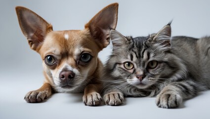 Obraz premium dog and cat