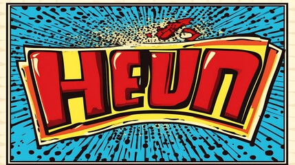Comic Book Word Art Heun.
