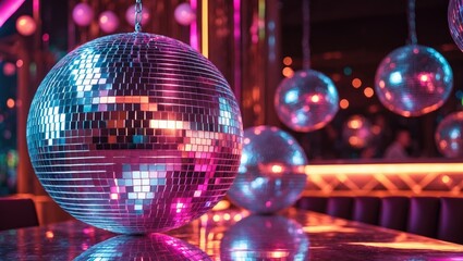 Obraz premium Disco ball inside a club