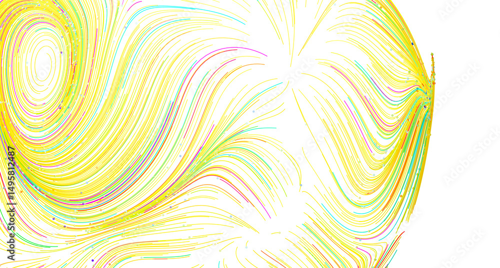 Leinwandbilder colorful abstract background with swirling lines and patterns. perfect for design projects.