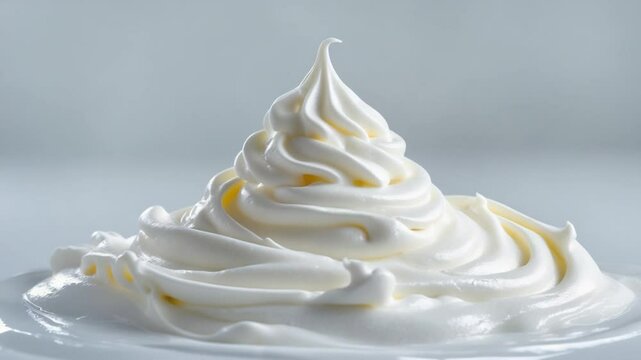 White cosmetic mousse, shaving foam, cleanser, and shampoo isolated on a background. Skin care foamy product.