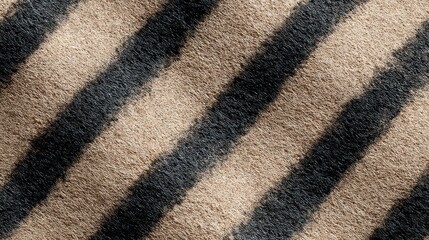 Textured Beige and Black Diagonal Stripes