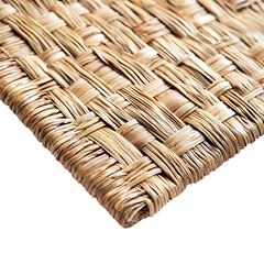 Modern Eco Straw Mat Featuring a Sleek Handwoven De Isolated on Transparent Background