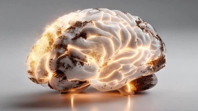 Cinematic Human Brain with Active Neural Signals in Motion - AI