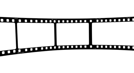 Blank Film Strip Movie Reel Cinema Photography Film Frames  White 