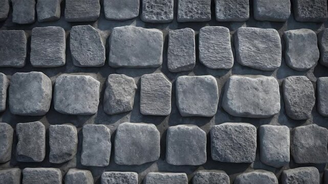 Bird's-eye view of cobblestone design