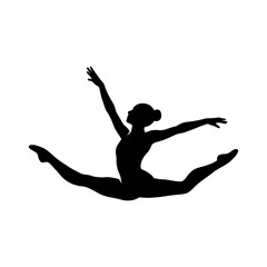 gymnast, gymnast silhouette, tumbling silhouette, gymnastics tumbling silhouette, gymnast athletics silhouette, olympic games