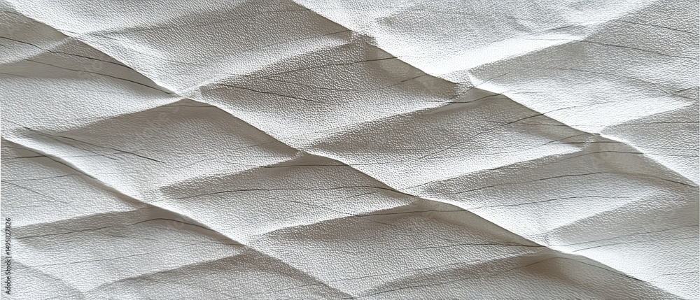 Poster minimalist architectural surface texture geometric origami-inspired concrete panel design for high-e