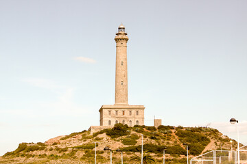 beach at sunset in summer
