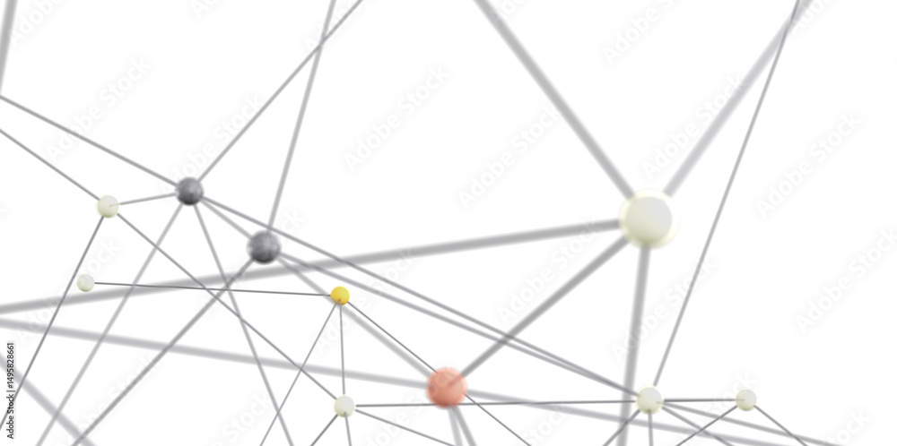Poster Abstract image of a network connection, ideal for technology, communication, and global concepts.