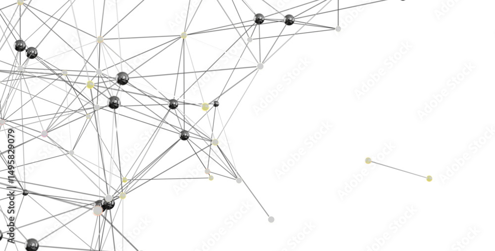 Aufkleber Modern abstract image of a network connection, ideal for technology or business concepts.