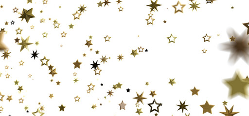 Sparkling gold stars on white. Perfect for holidays, celebrations, and more!