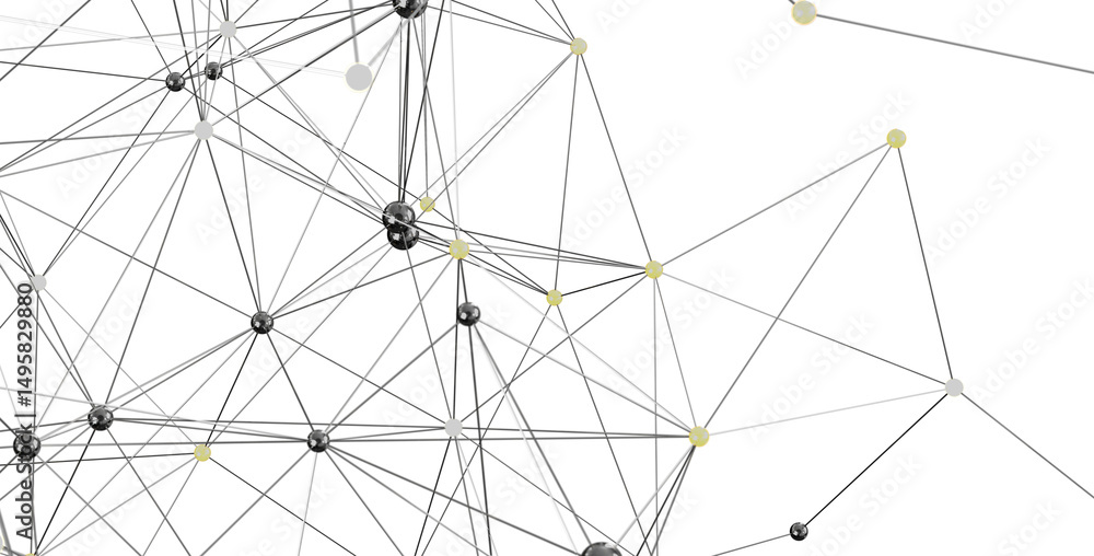 Poster stock photo of an abstract network connection. ideal for technology, communication, and global conce