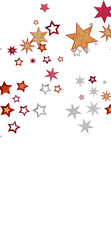 Beautiful background image of falling stars in red, orange, and gray. Perfect for festive designs.