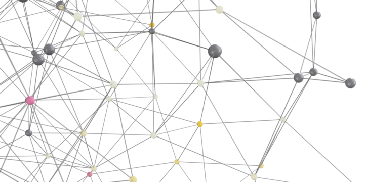 Abstract image depicting interconnected nodes and network relationships. Ideal for tech, data, and connectivity concepts.