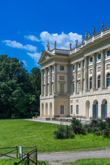 Villa Reale di Milano in Milan, Italy. Neoclassical palace housing a museum of modern art and English gardens, adjacent to the Pavilion of Contemporary Art.