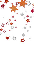 Abstract background with red and gray stars. Perfect for festive designs.