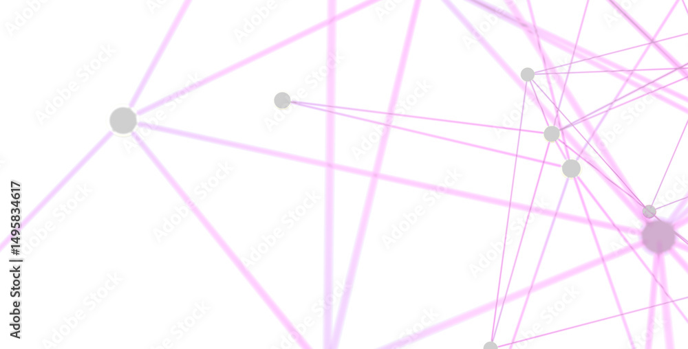 Aufkleber Modern abstract background with connecting dots and lines. Ideal for technology, network, and connection concepts.