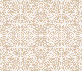 Naklejka premium damask seamless pattern with Ornamental Motifs for Decor Design.