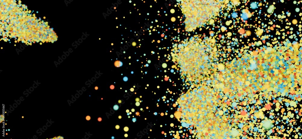 Fototapete Abstract background with vibrant particles exploding. Perfect for design projects.