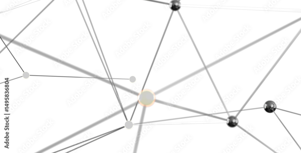 Aufkleber stock photo of abstract network connections. ideal for technology, communication, and global concept