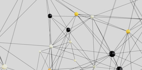 Obraz premium Modern abstract background image of interconnected nodes. Ideal for technology, network, and connection concepts.