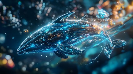 Robotic Whales Swimming Through Digital