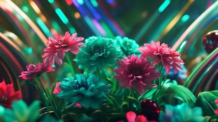 A cherished selection; blossoms on a lively background