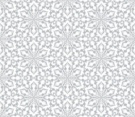 Fototapeta premium Vector damask seamless pattern with Ornamental Motifs for Decor Design.