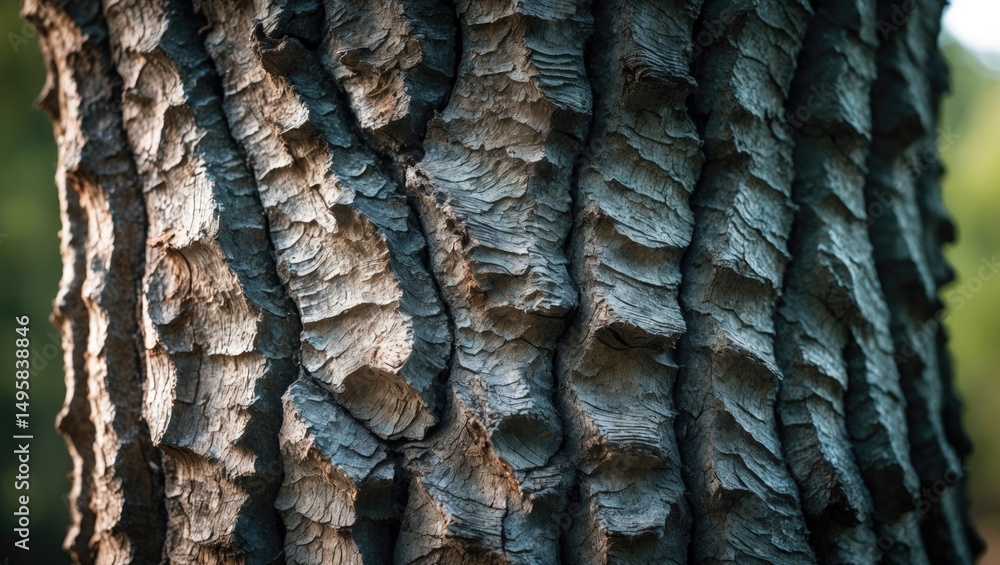 Poster the surface texture of an aged apple tree. elaborate bark pattern. nature-inspired background