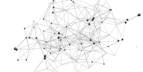 Abstract image of a complex network, ideal for technology, AI, and connection concepts....