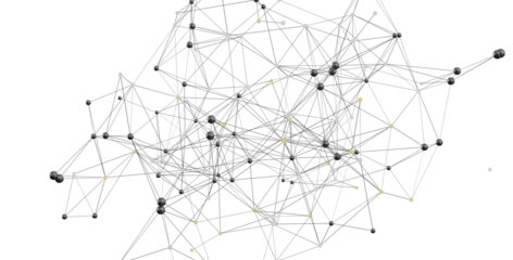 Abstract image of a complex network, ideal for technology, AI, and connection concepts. High-resolution.