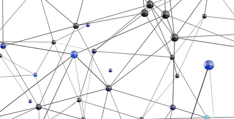Obraz premium Stock photo of a complex network, ideal for technology, connection, and global communication concepts.