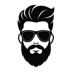 vector illustration of a funny face