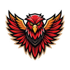 Obraz premium a bold and vibrant logo with an eagle.