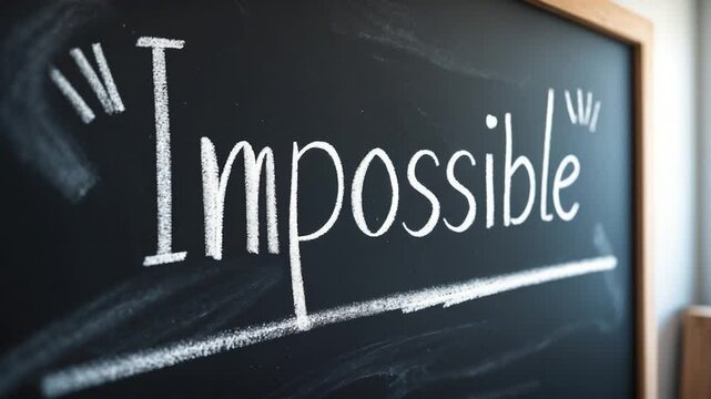 On a black chalkboard, the writing without the prefix, inspiration for achievement, eliminate uncertainties, and coaching.