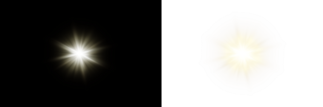 Vector transparent sunlight with sun glare. Overlay, Sun rays and glare, Sun, sunrays, light transitions, lens flare, light leaks and glare in PNG format. PNG sunlight flare. Golden flash and glare.