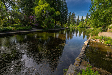 Obraz premium Crystal Springs Rhododendron Garden in Portland, Oregon
