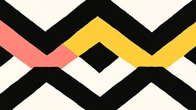 Abstract Zigzag Pattern Design.