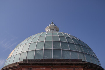 The roof of the entrance to the Greenwich side of the Thames Tunnel in London, United Kingdom