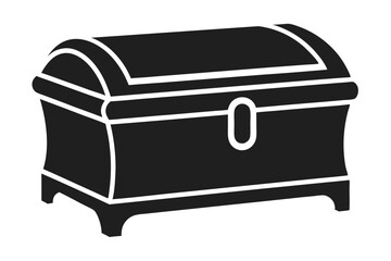 treasure chest isolated on white