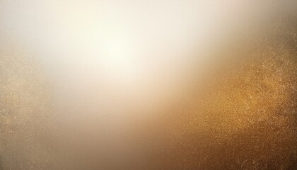 gold beige white template empty space color gradient rough abstract background grainy noise grungy texture shine bright light and glow